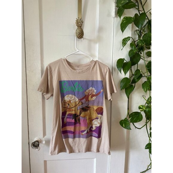 Barbie Tops - Barbie women’s size medium cowgirl t-shirt